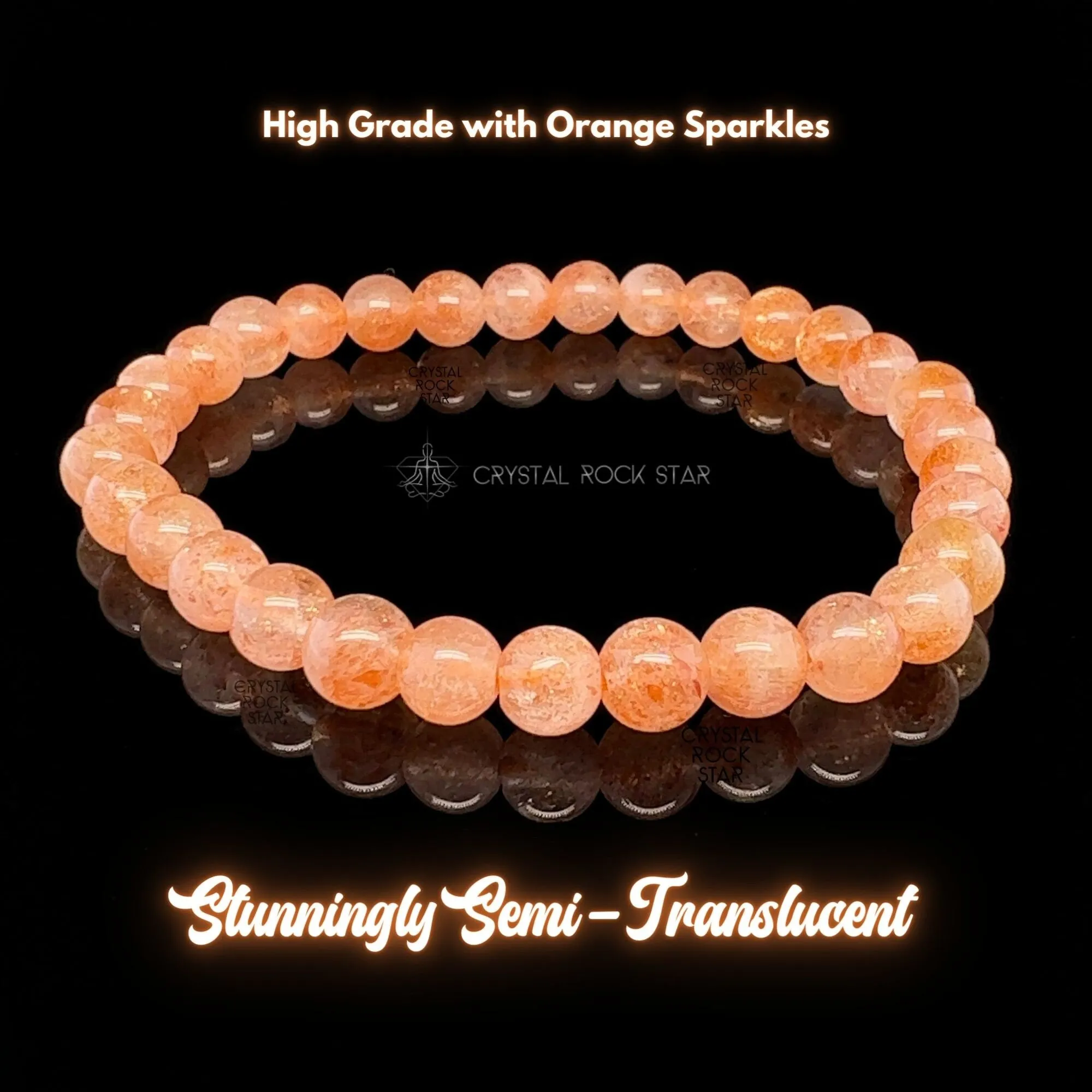 Luminous Arusha Sunstone Bracelet 6mm
