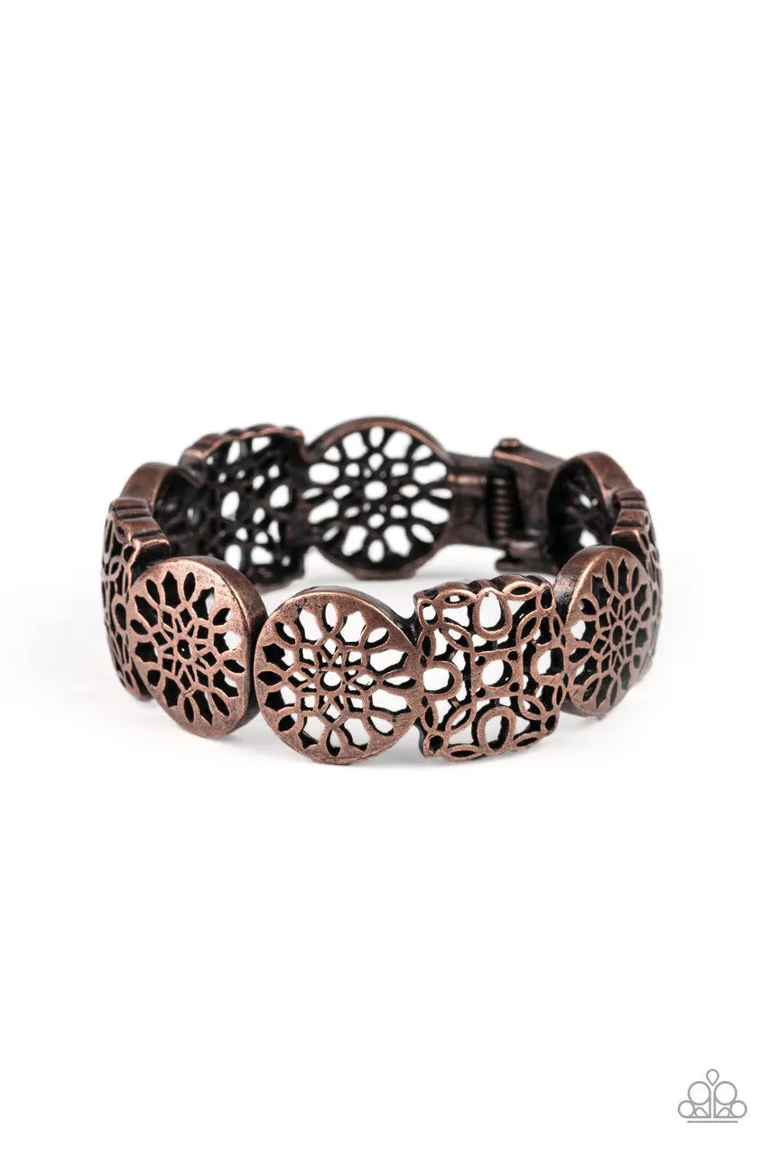 Mandala Mixer Copper Paparazzi Bracelet