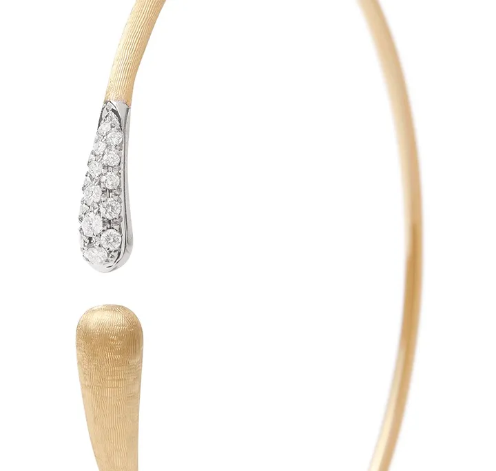 Marco Bicego Lucia Mixed Metals Diamond Kissing Cuff