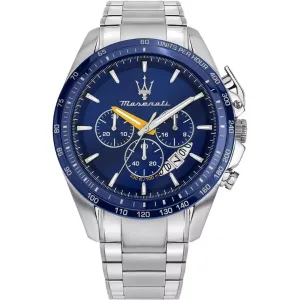 Maserati Modena Silver Stainless Steel Blue Dial Quartz Watch for Gents - R8871612039