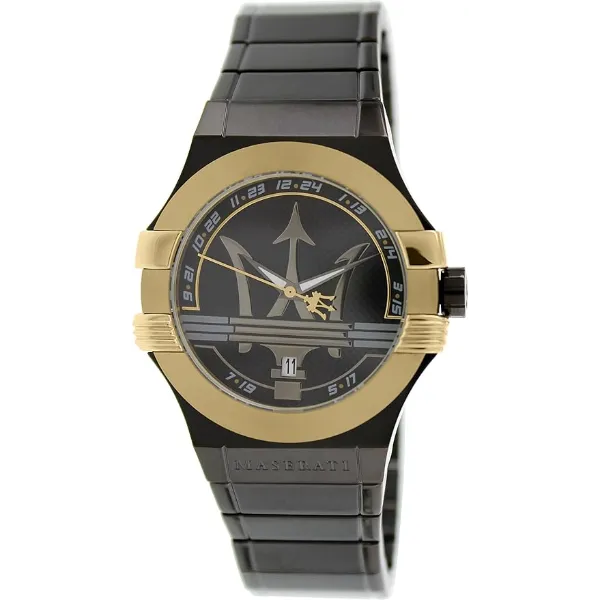 Maserati Potenza Black Stainless Steel Black Dial Quartz Watch for Gents - R8853108004