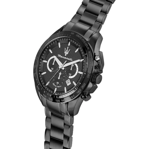 Maserati Traguardo Black Stainless Steel Black Dial Quartz Watch for Gents - R8873612045