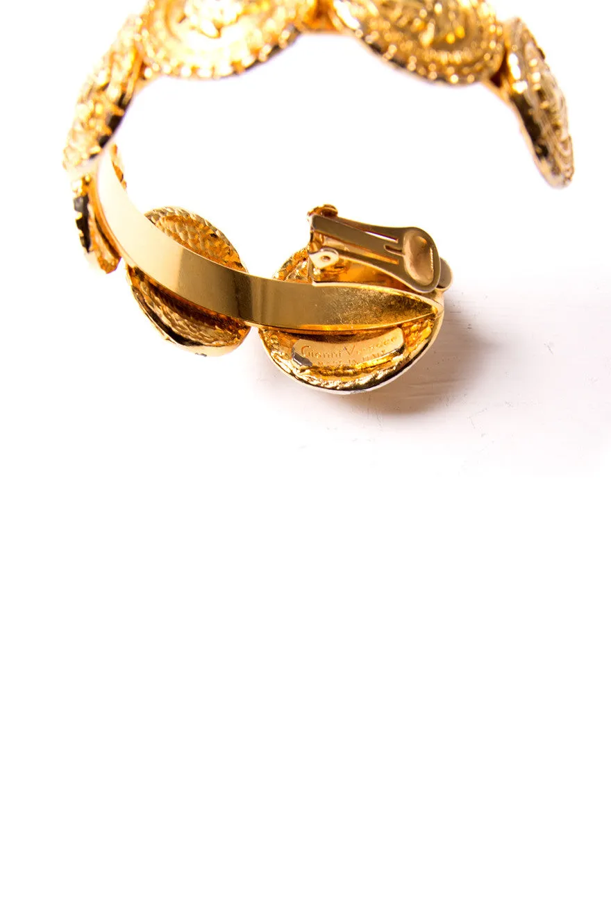 Medusa Head Clip On Hoops