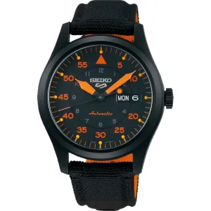 Mens Seiko Neon Orange and Black Sports SRPH33K