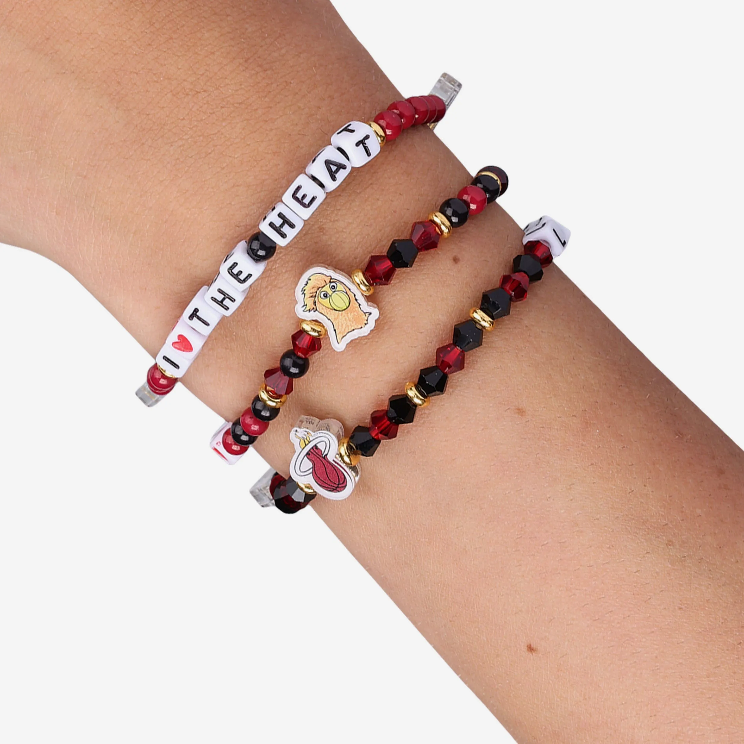Miami Heat 3 Pack Friendship Bracelet