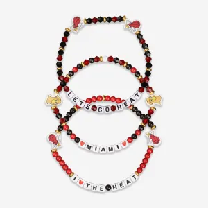 Miami Heat 3 Pack Friendship Bracelet