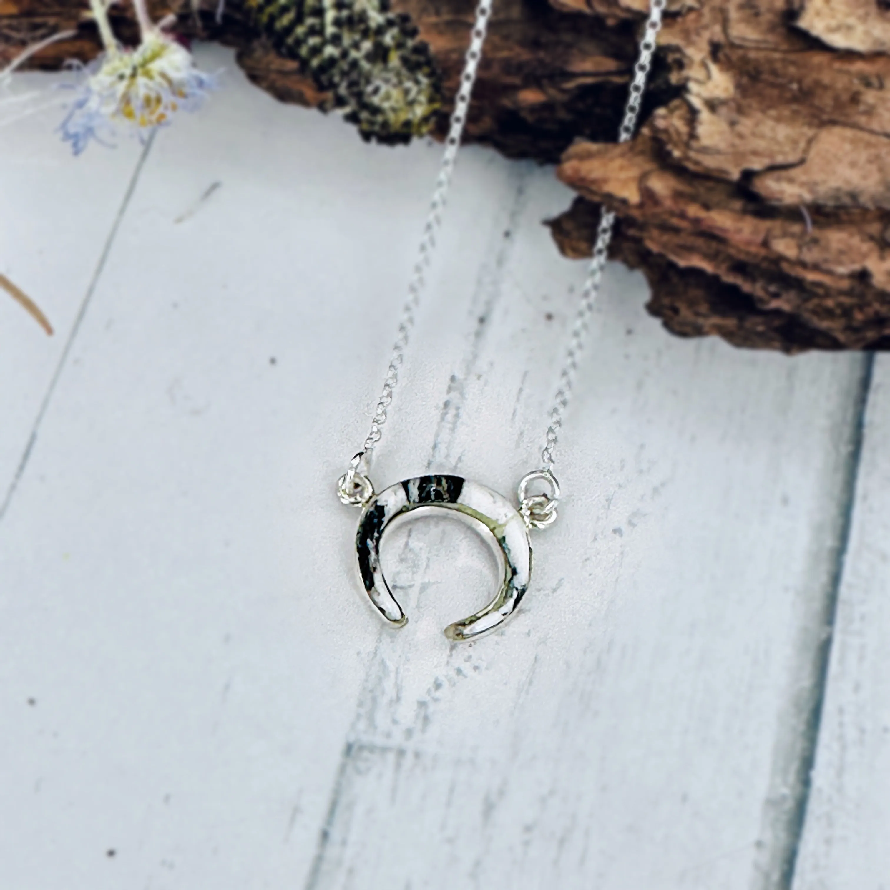 Mini Desert Moon Rising necklace