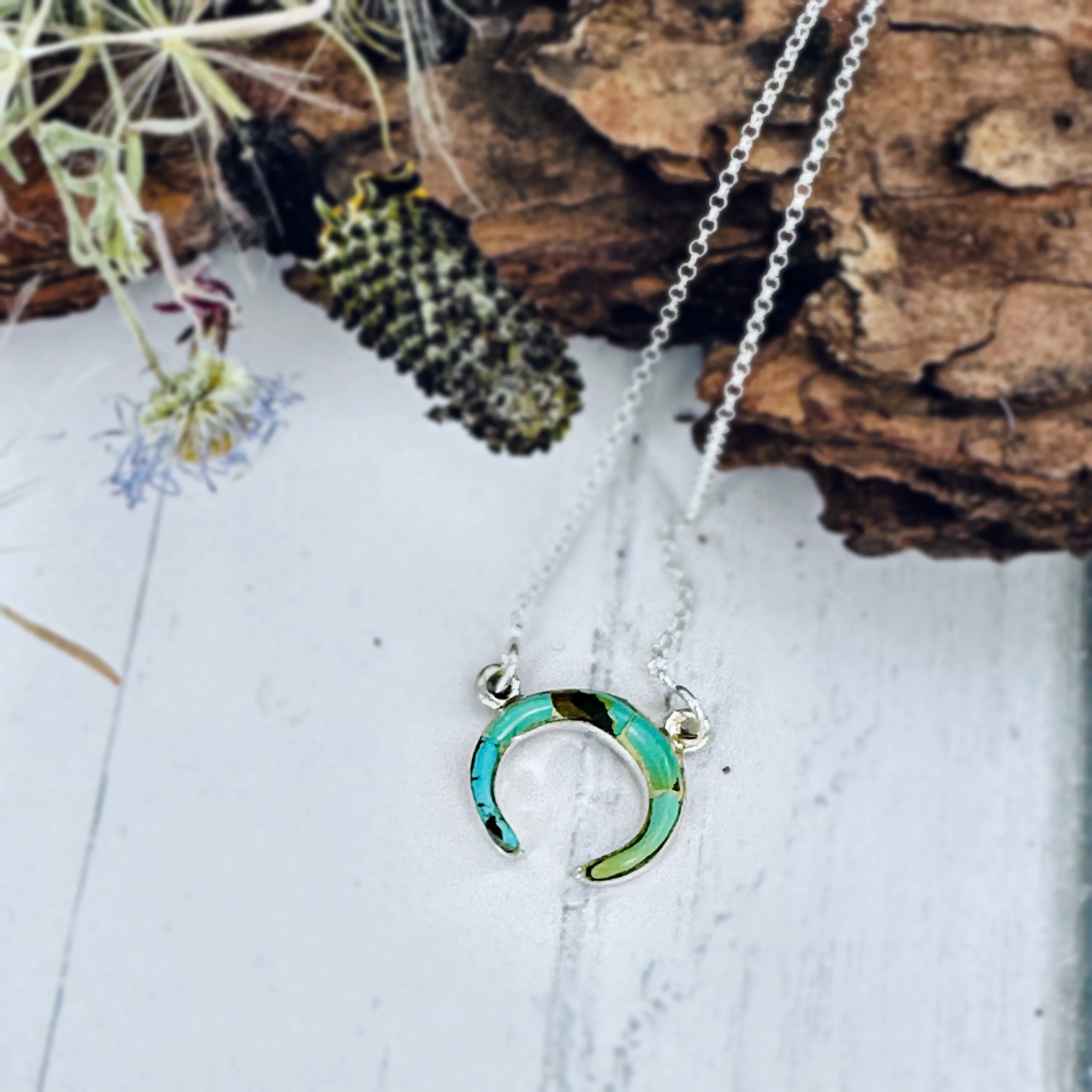 Mini Desert Moon Rising necklace