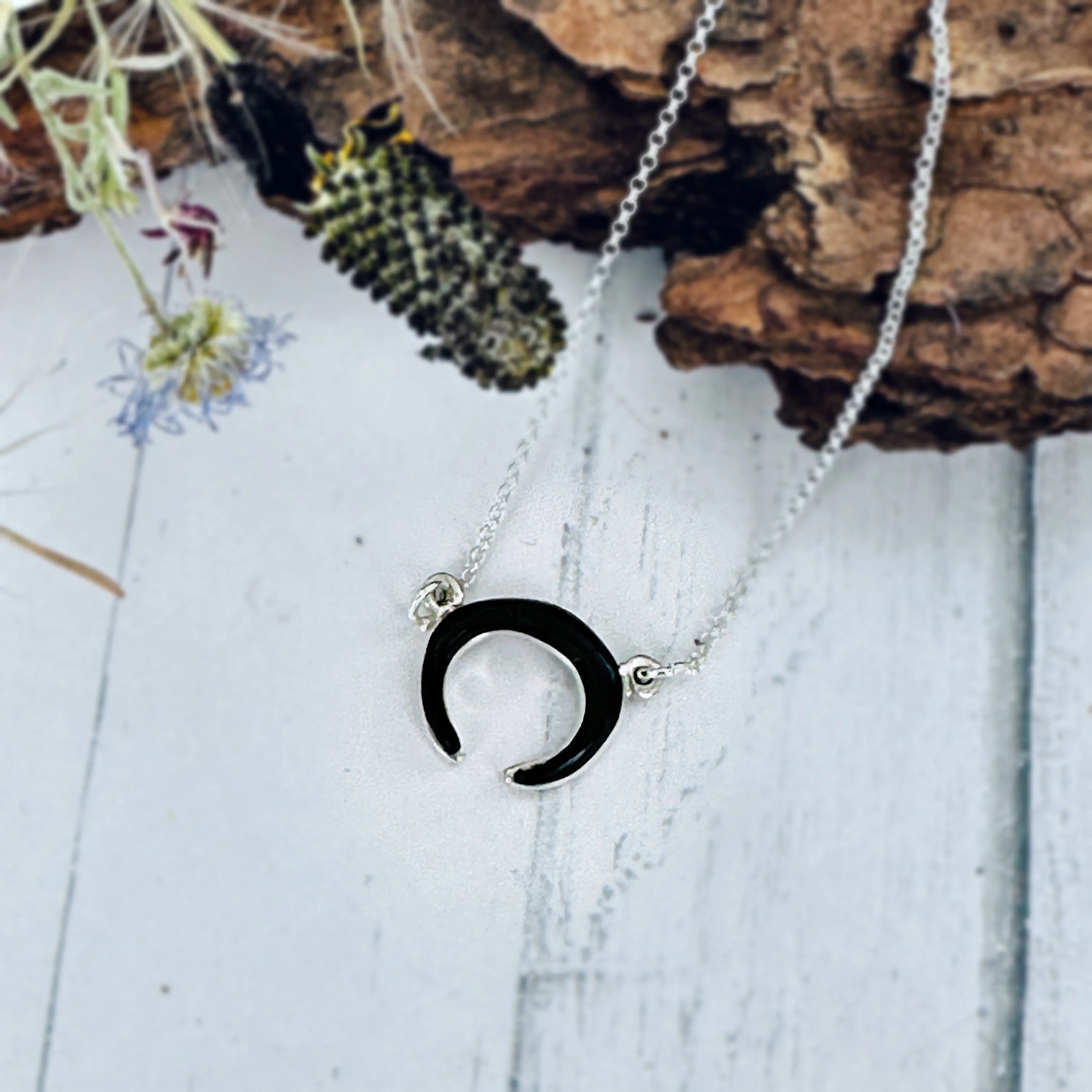 Mini Desert Moon Rising necklace