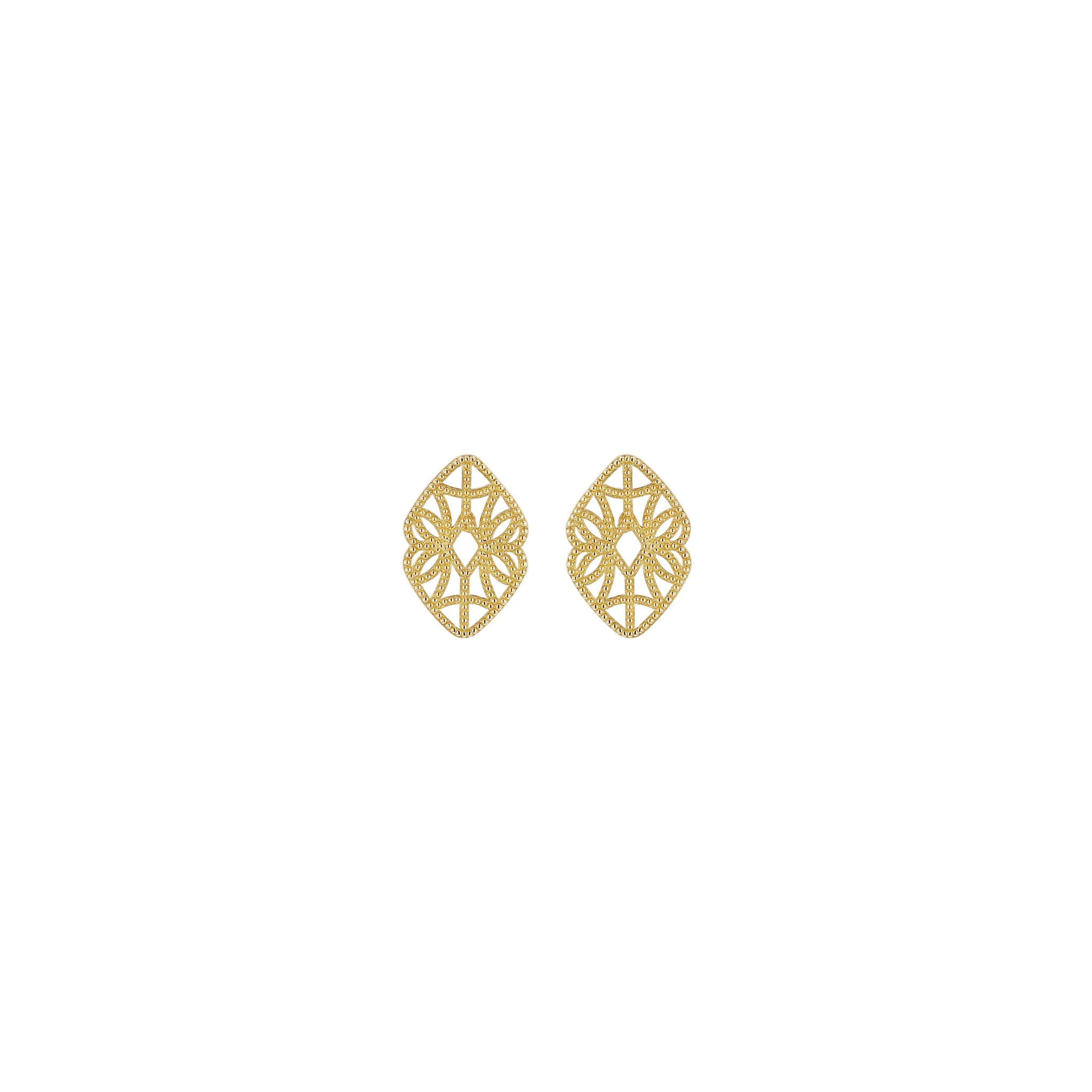 Mini Lace Deco Earrings - X