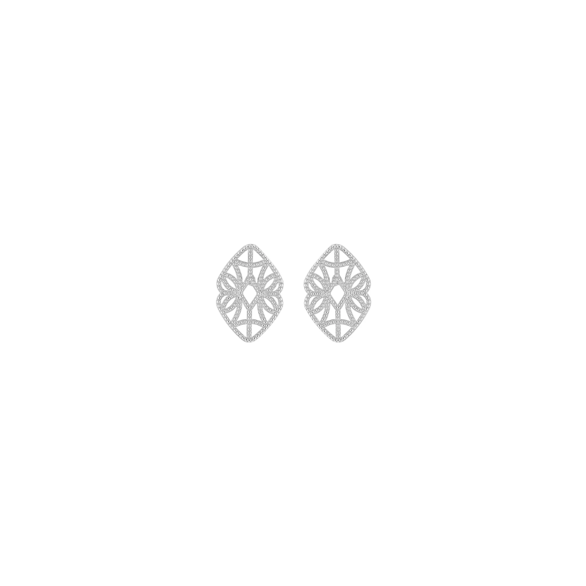 Mini Lace Deco Earrings - X