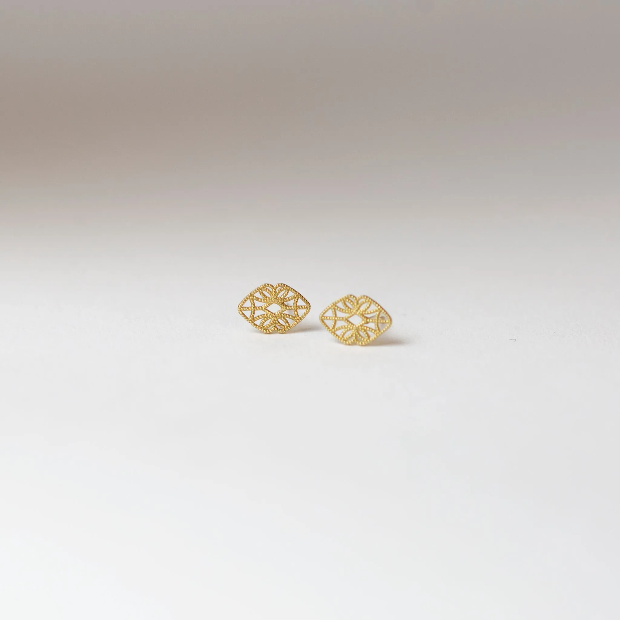 Mini Lace Deco Earrings - X