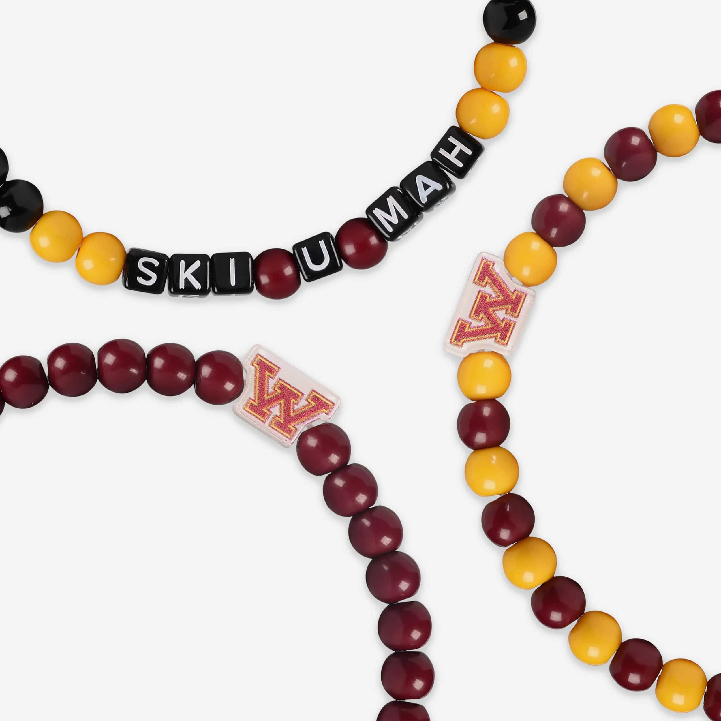 Minnesota Golden Gophers 3 Pack Beaded Friendship Bracelet