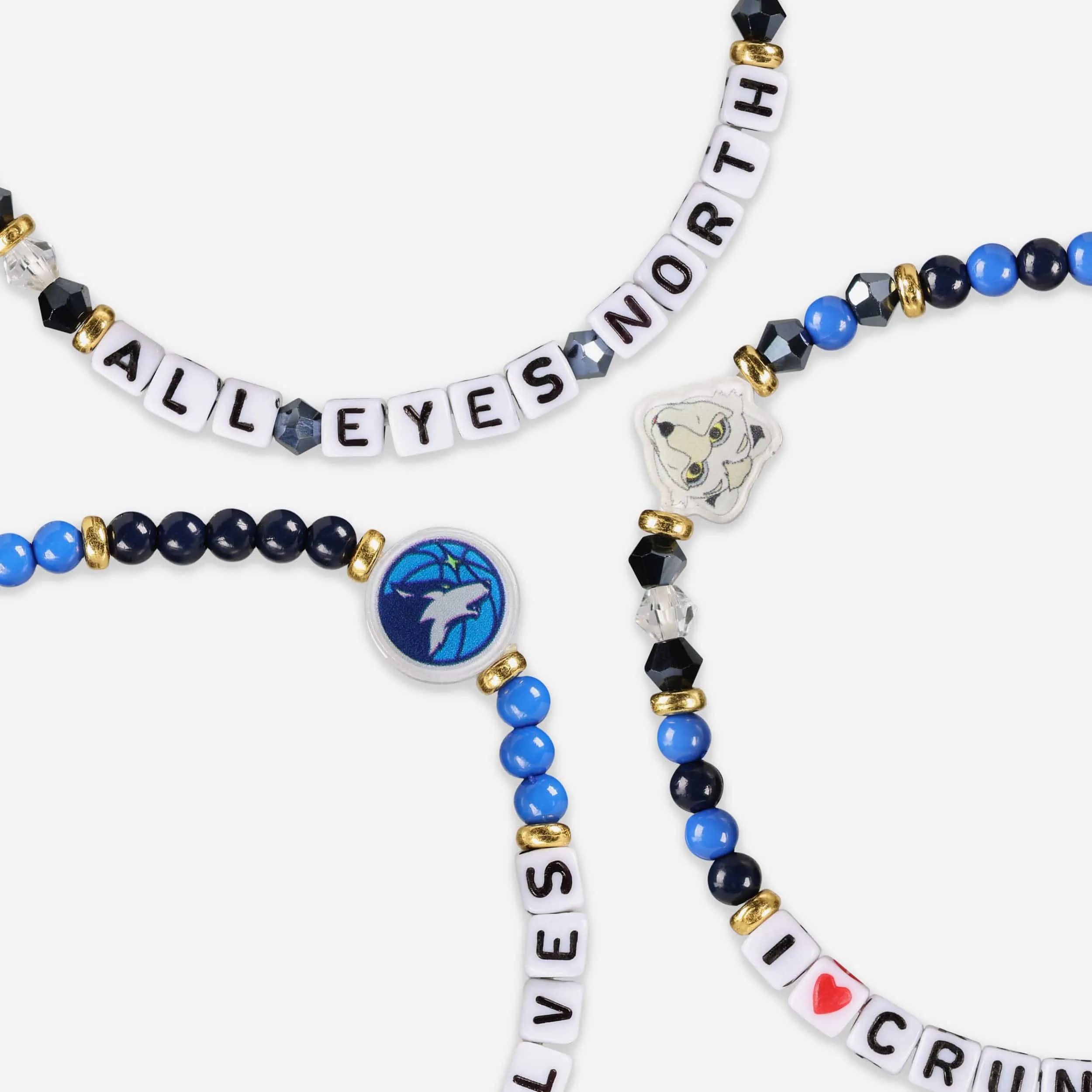 Minnesota Timberwolves 3 Pack Friendship Bracelet
