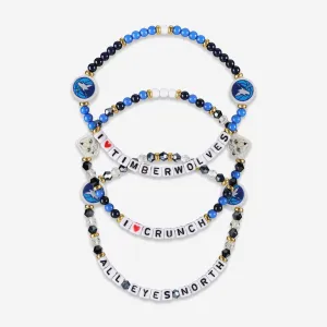 Minnesota Timberwolves 3 Pack Friendship Bracelet