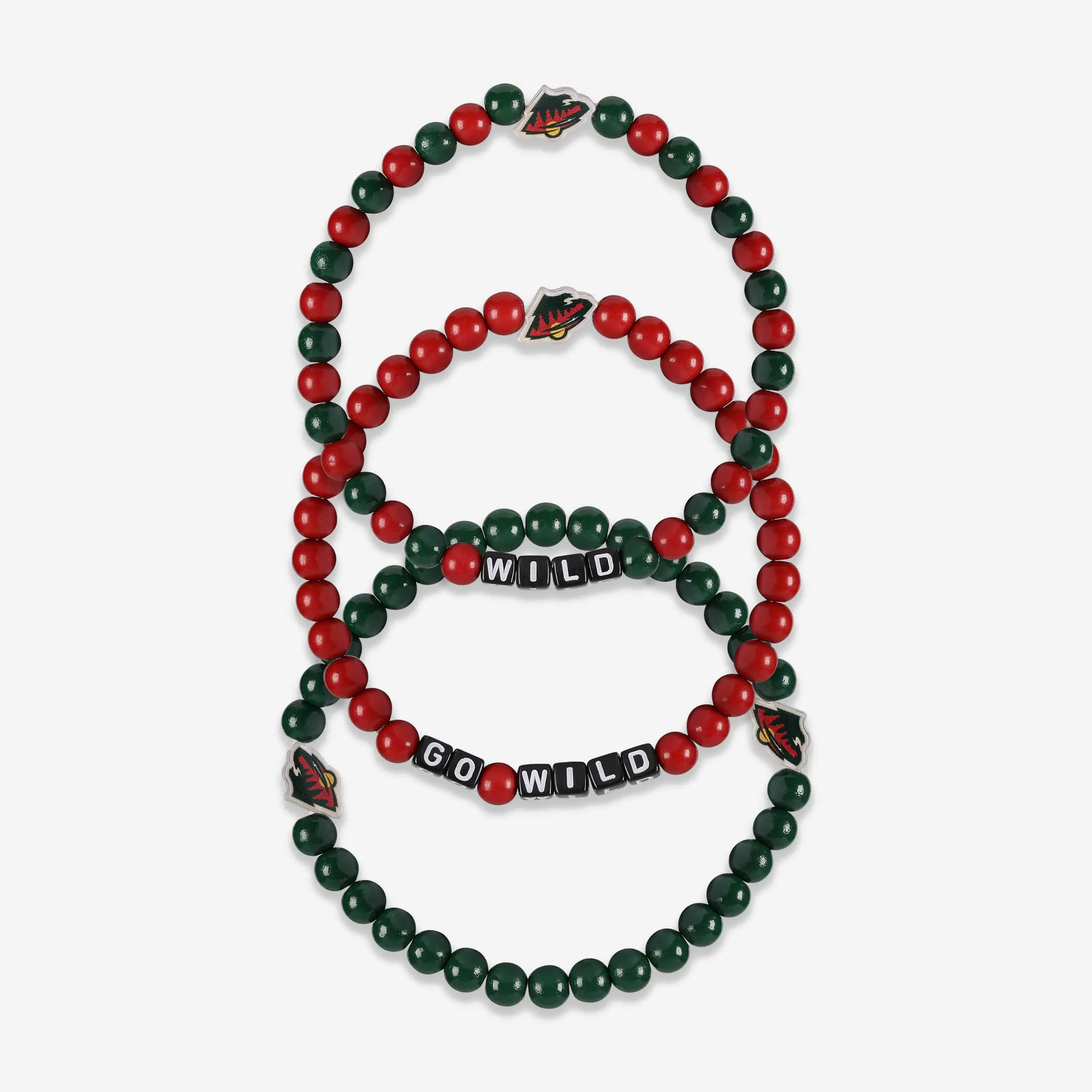 Minnesota Wild 3 Pack Beaded Friendship Bracelet