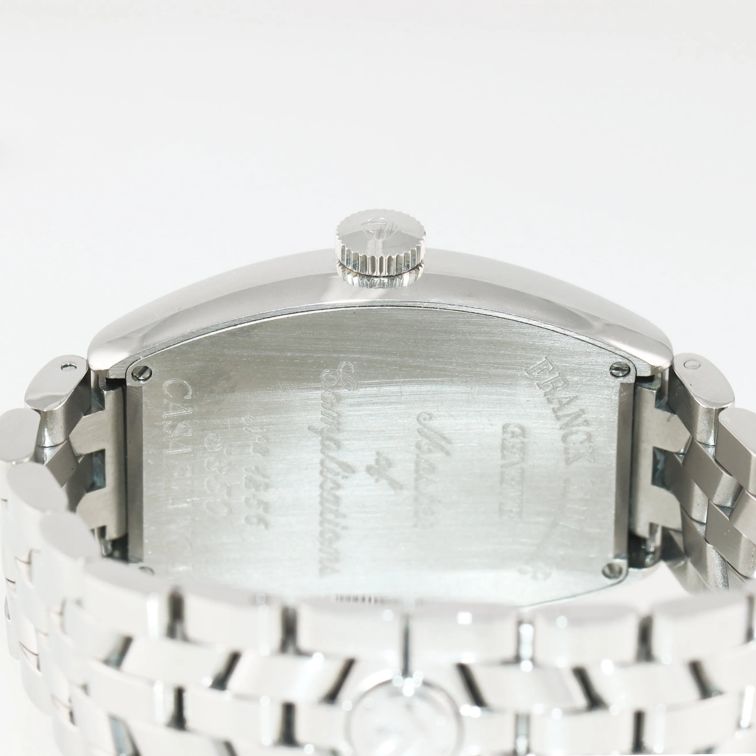 MINT Franck Muller Casablanca 5850 Stainless Steel Automatic Silver Arabic Watch