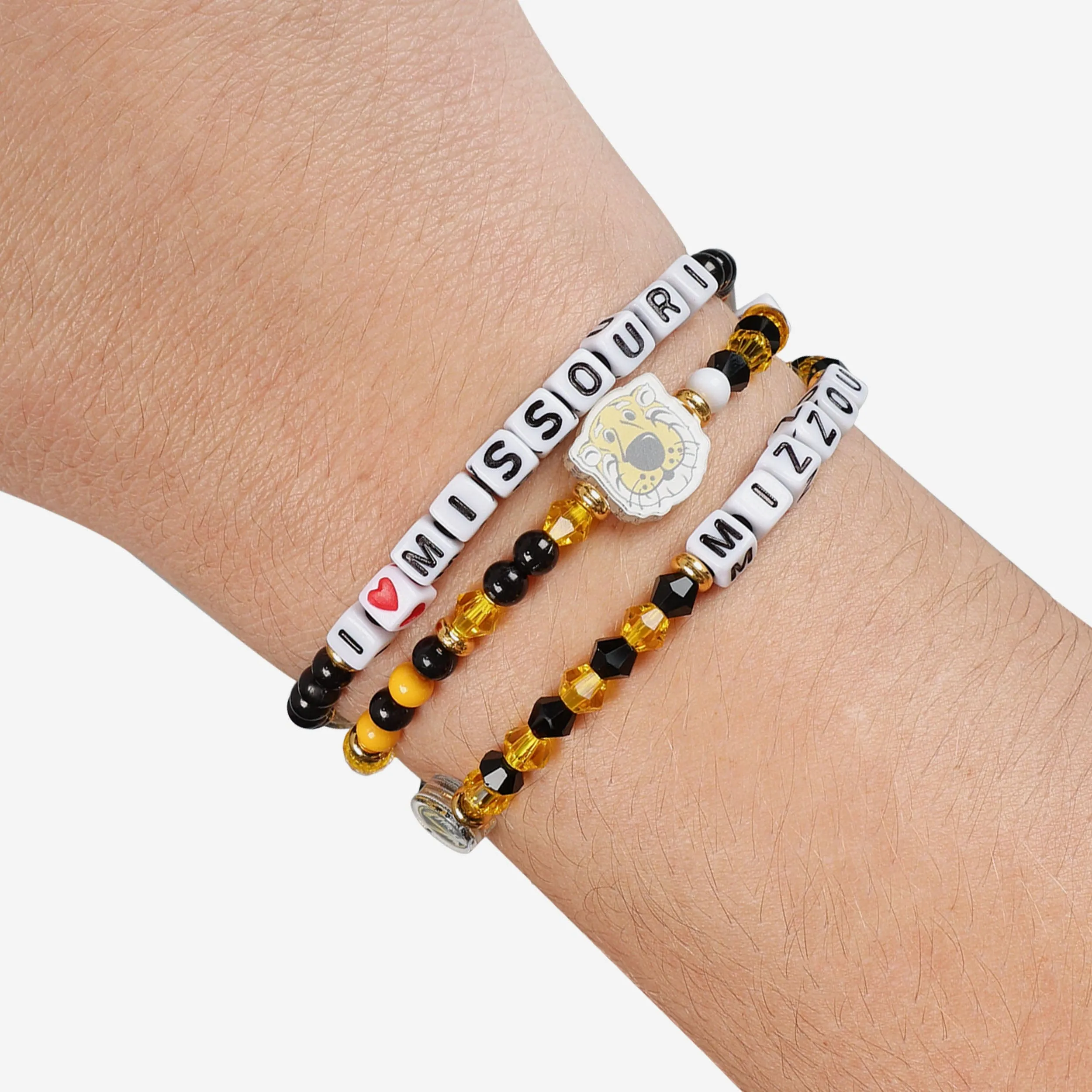 Missouri Tigers 3 Pack Friendship Bracelet