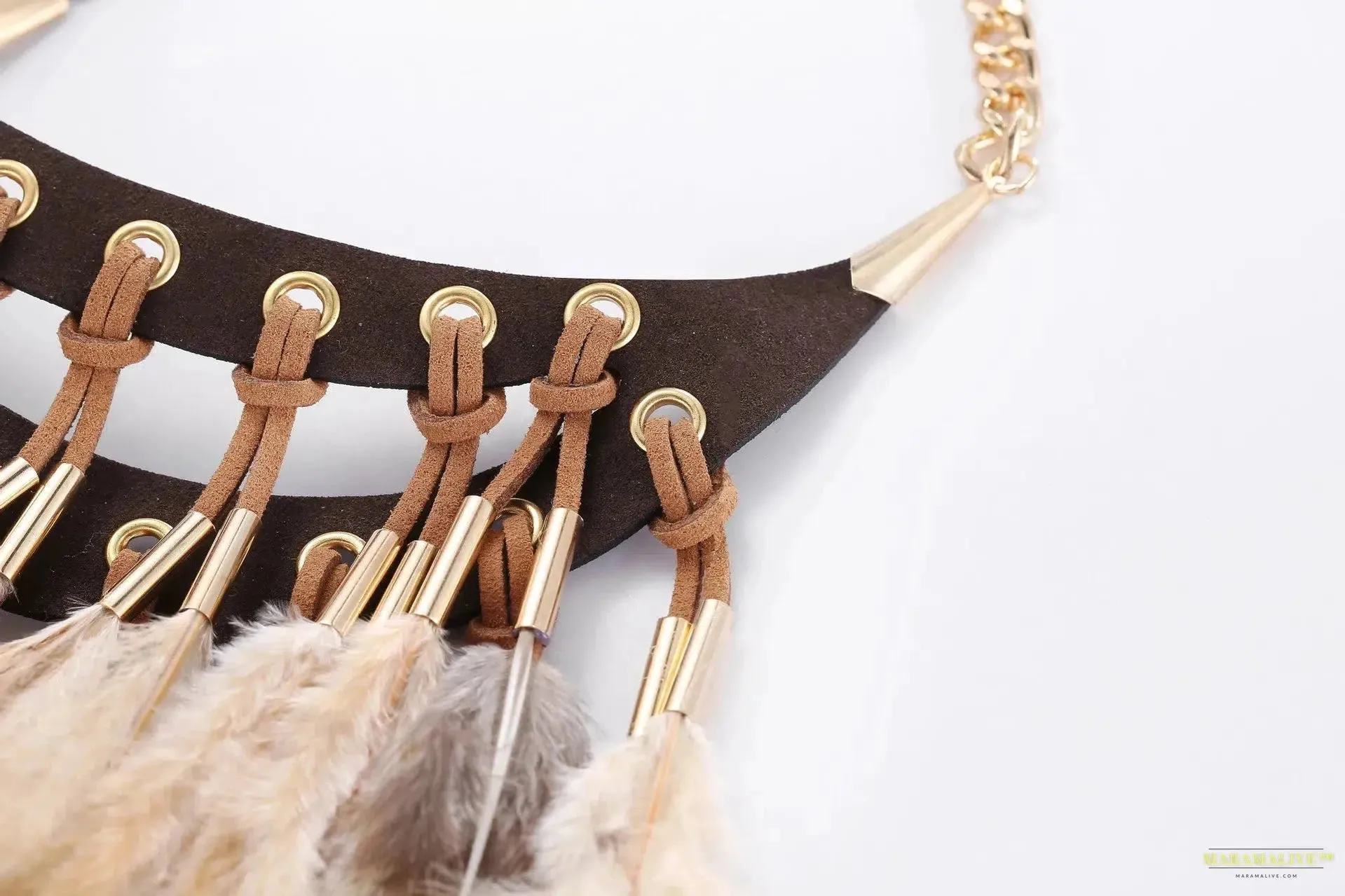 Multi-ethnic Elegant Fashion Statement Necklace 2023 New Latest Design Choker Feather Necklaces & Pendants Women Bijoux Jewelry