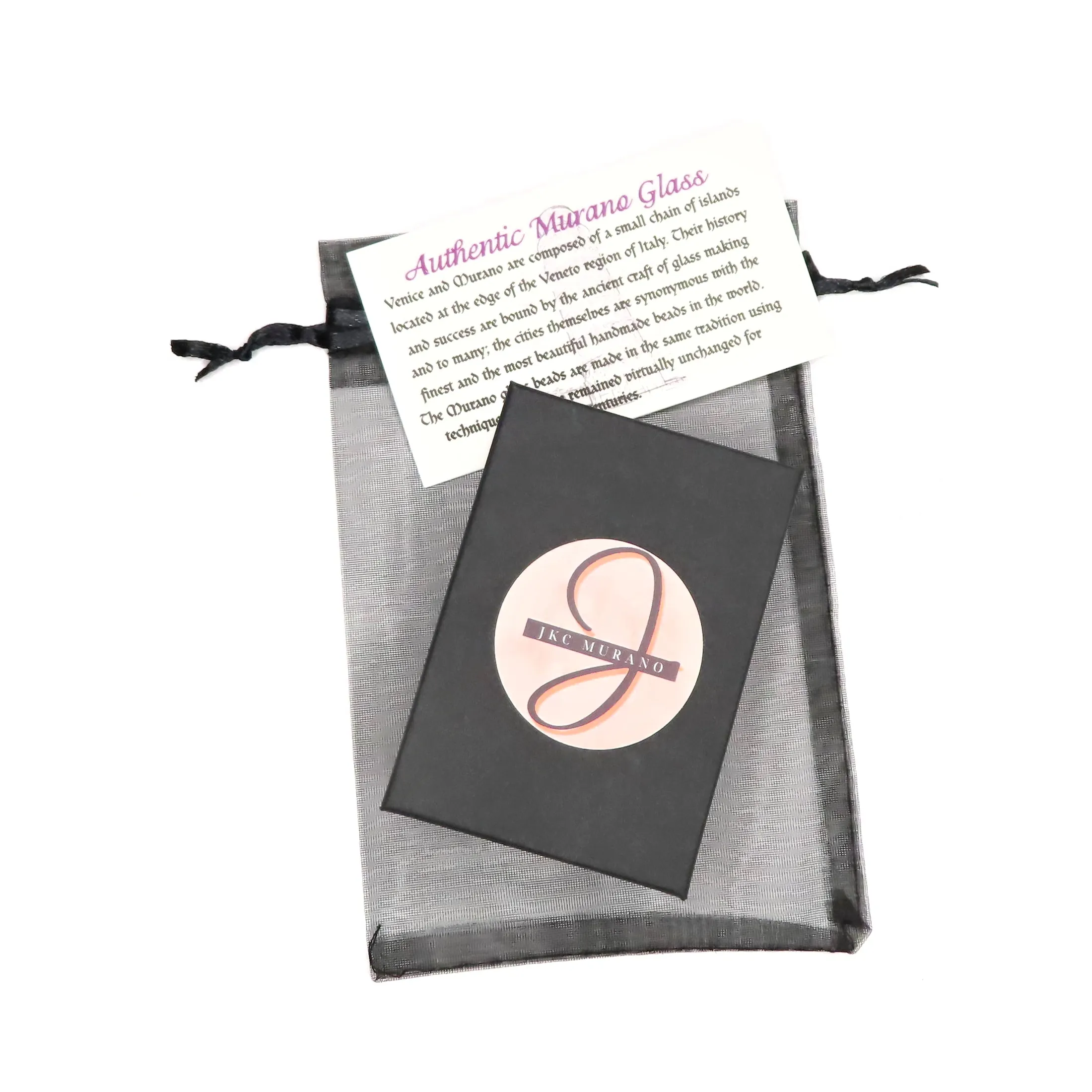 Murano Glass Black White Coin Earrings - Sterling Silver | Unique Gift for Her
