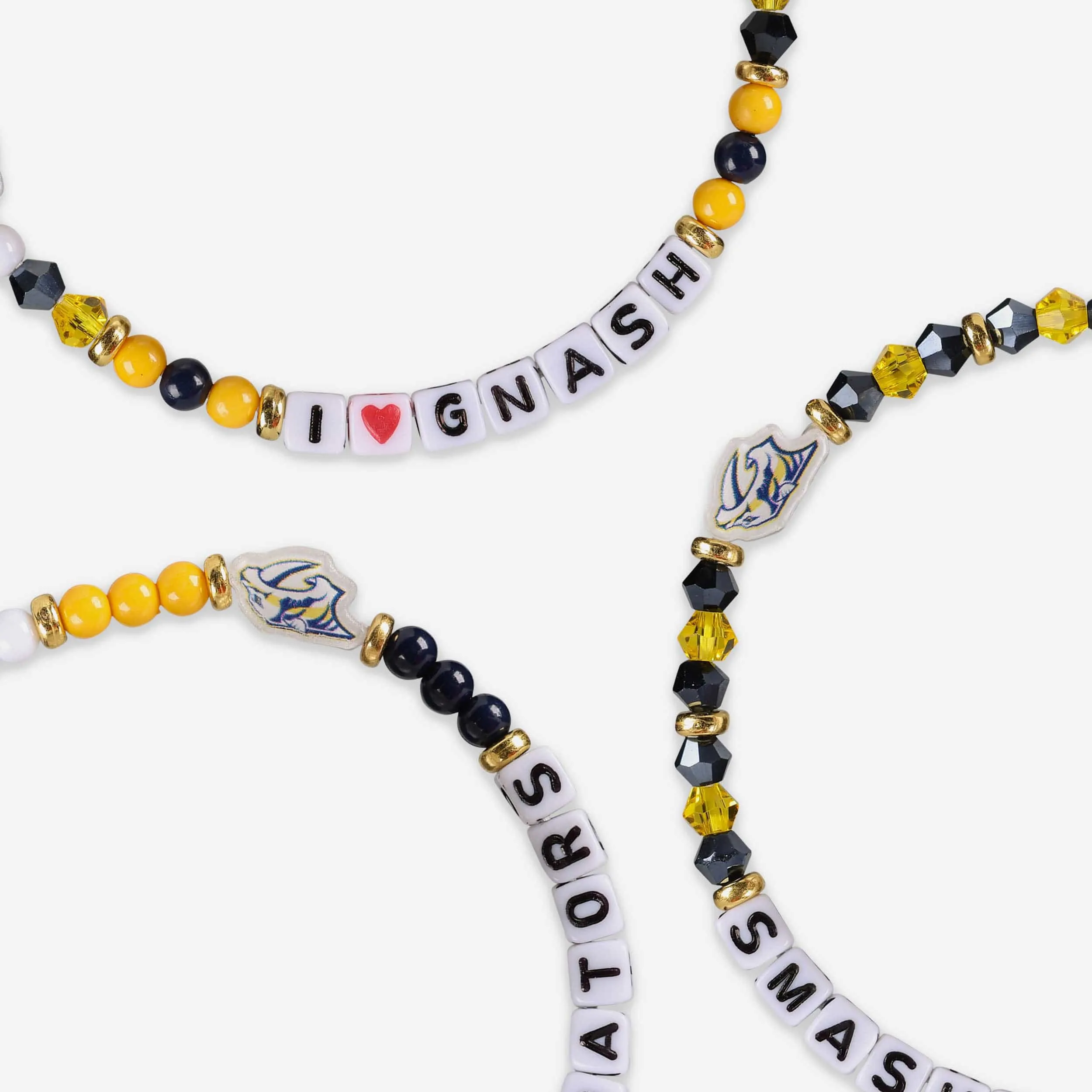 Nashville Predators 3 Pack Friendship Bracelet