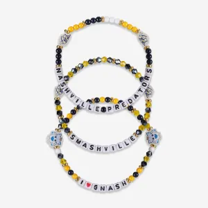 Nashville Predators 3 Pack Friendship Bracelet