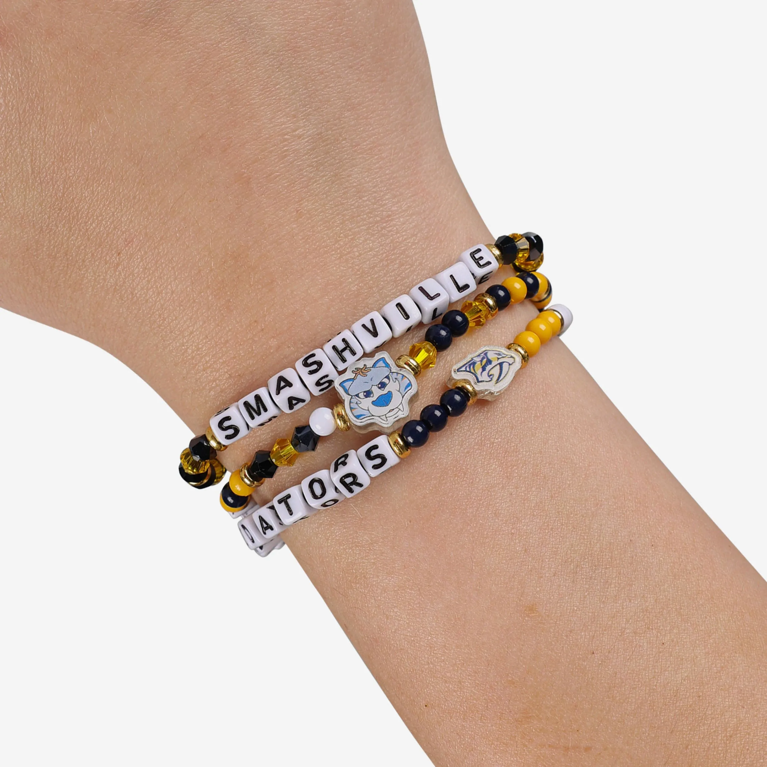 Nashville Predators 3 Pack Friendship Bracelet