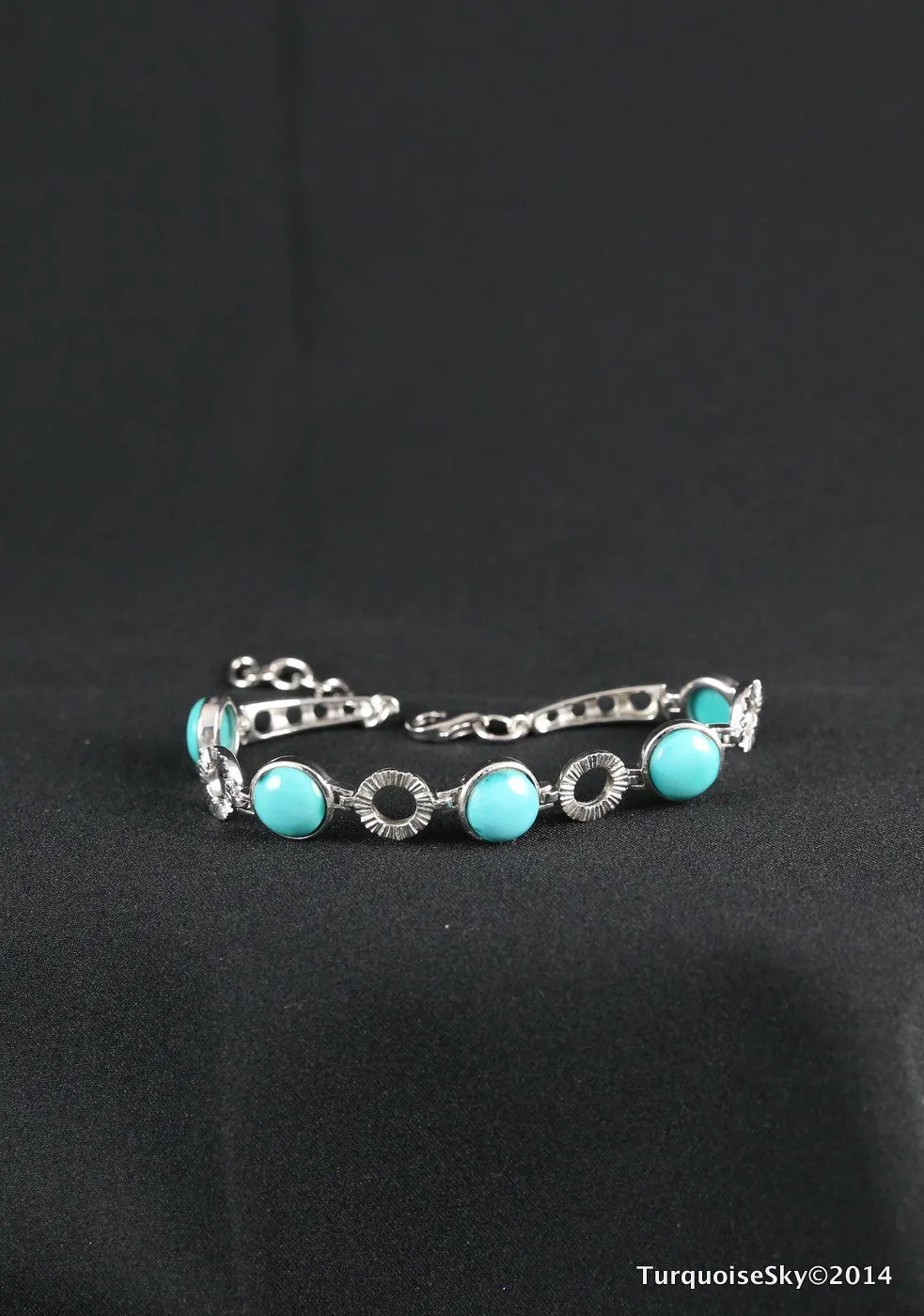 Natural turquoise bracelet 7 inches
