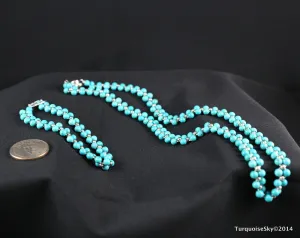 Natural turquoise necklace 18 inches