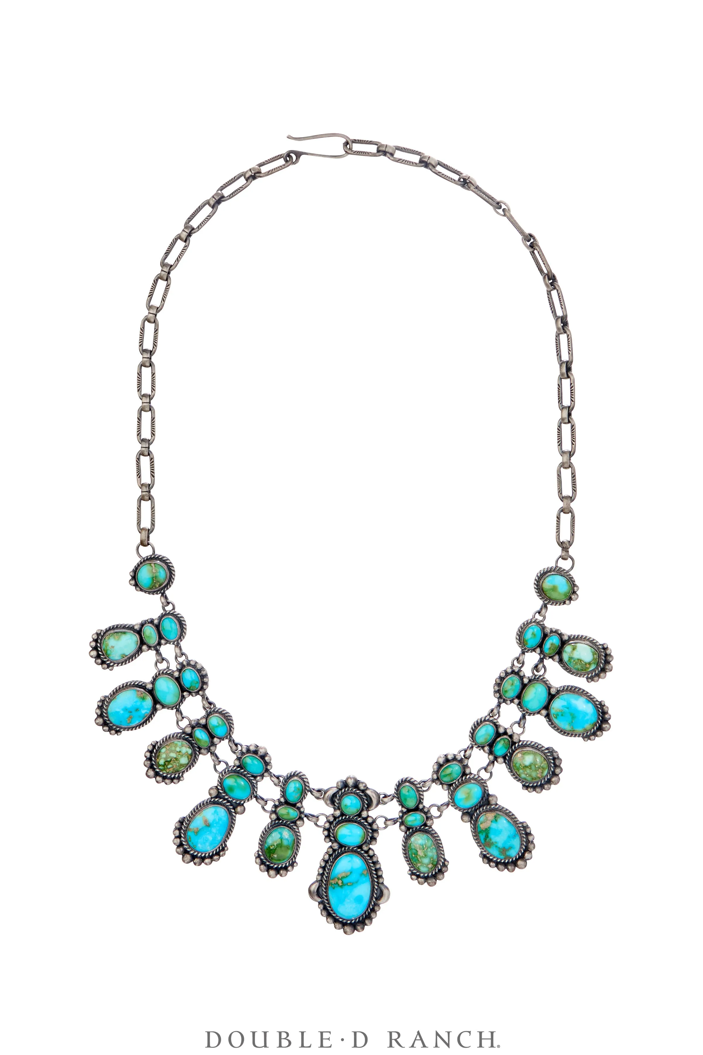 Necklace, Bib, Turquoise, Sonoran Gold, Matching Earrings, Hallmark, Contemporary, 3512