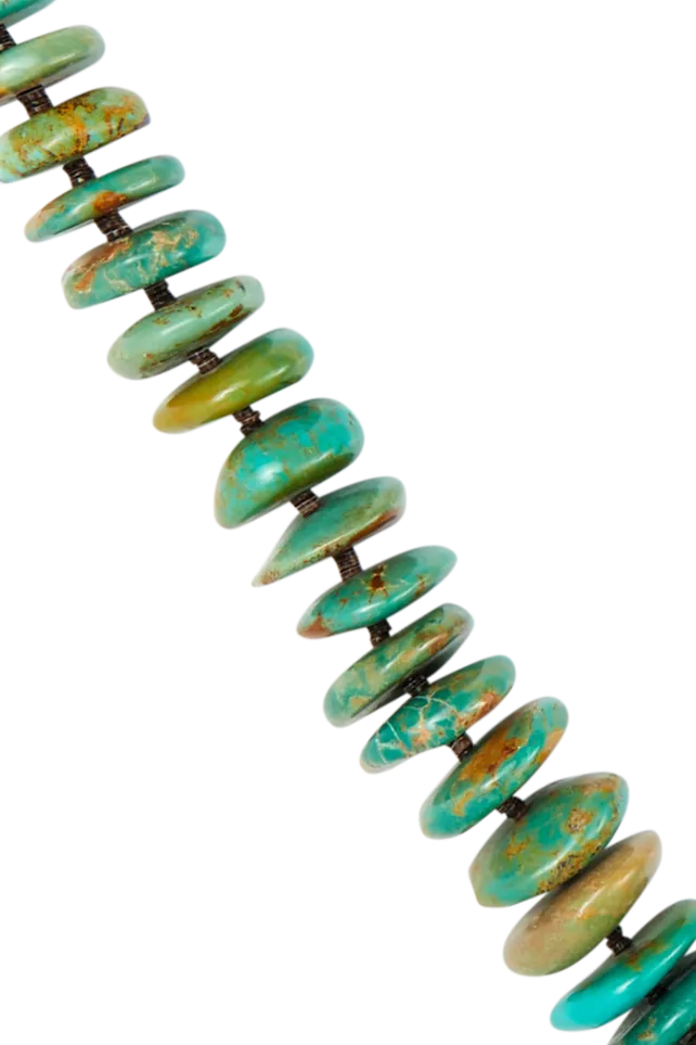 Necklace, Natural Stone, Turquoise, Nugget, Navajo, Contemporary, 3432