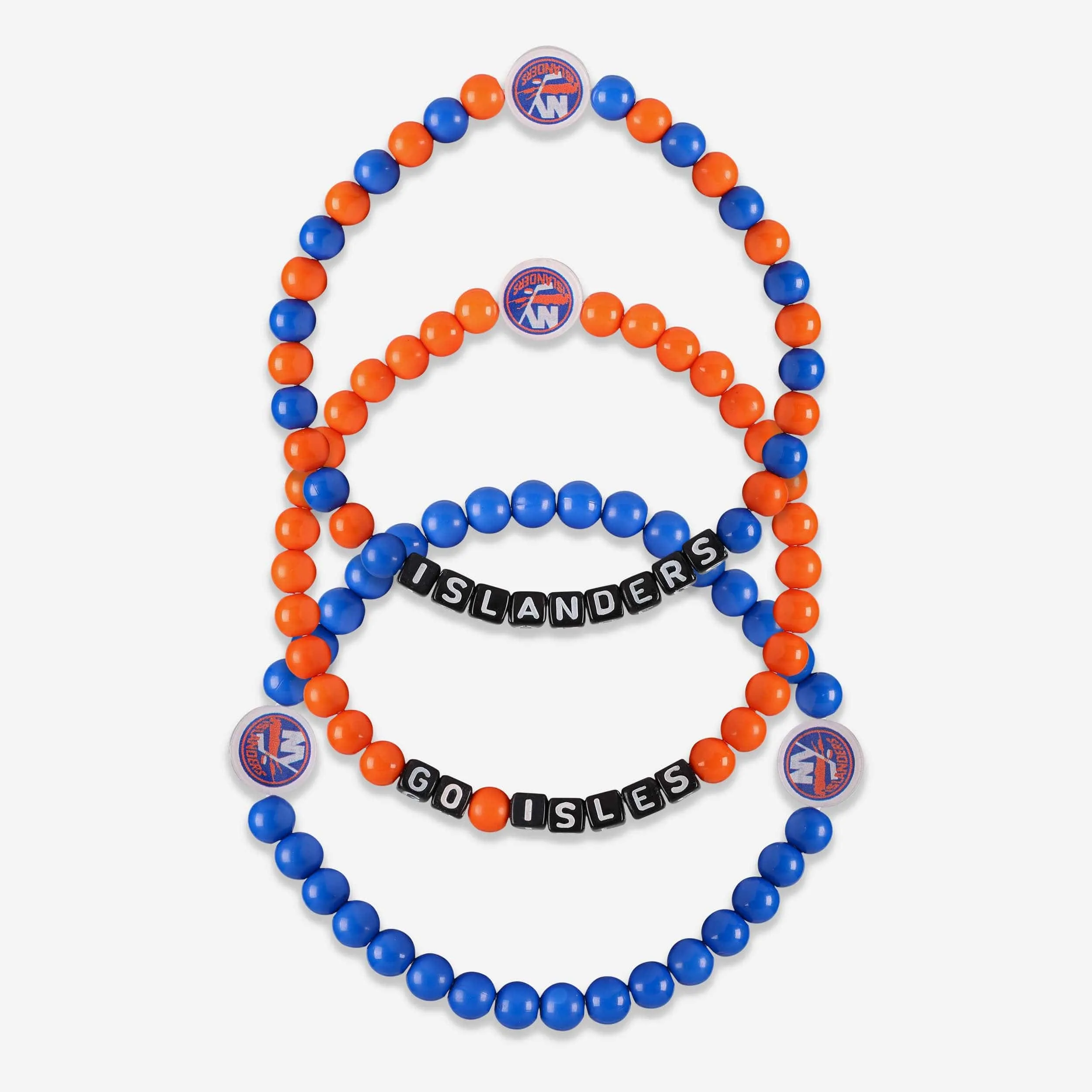 New York Islanders 3 Pack Beaded Friendship Bracelet