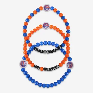 New York Islanders 3 Pack Beaded Friendship Bracelet