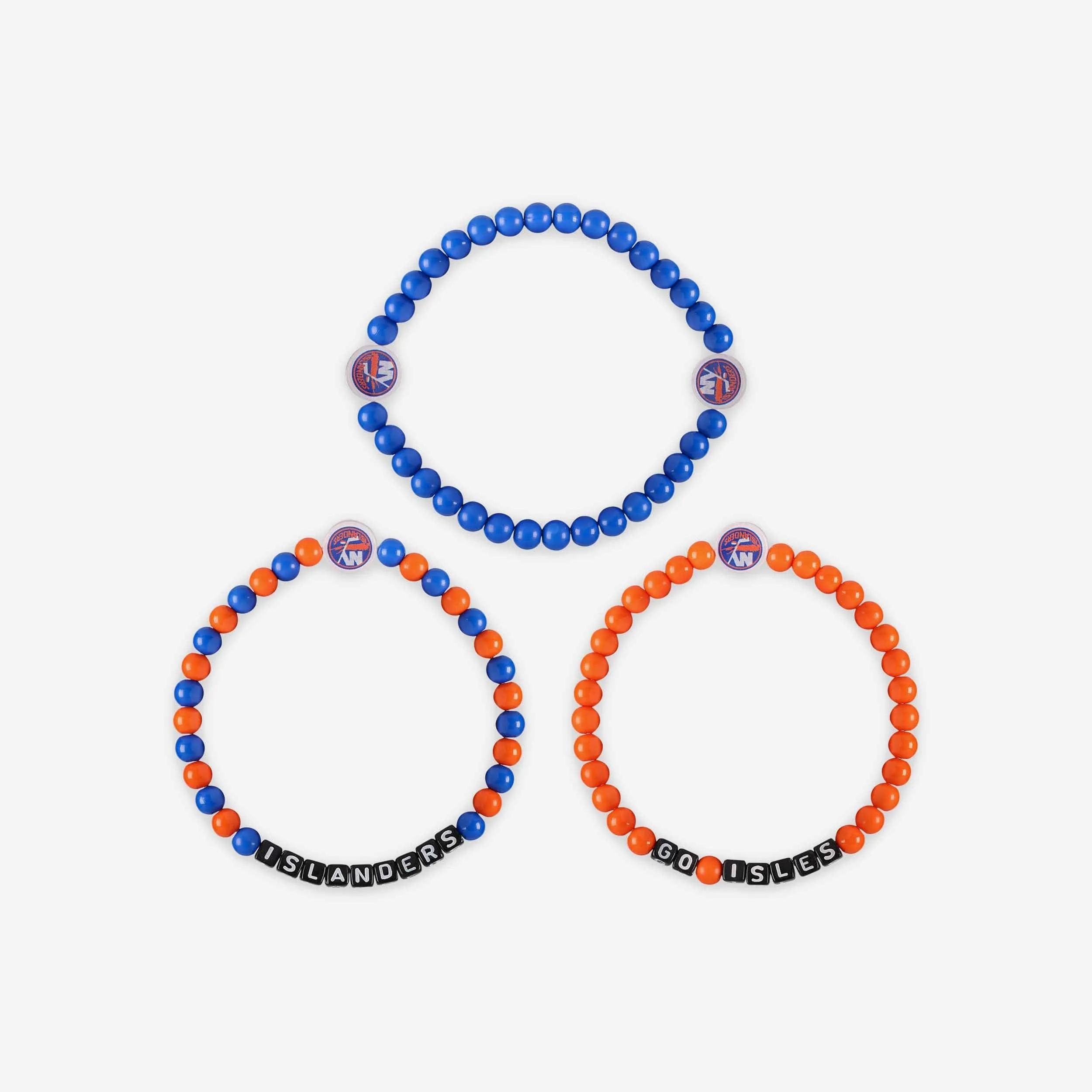 New York Islanders 3 Pack Beaded Friendship Bracelet