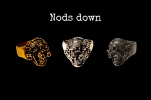 NIGHT WARRIOR (NODS DOWN) RING