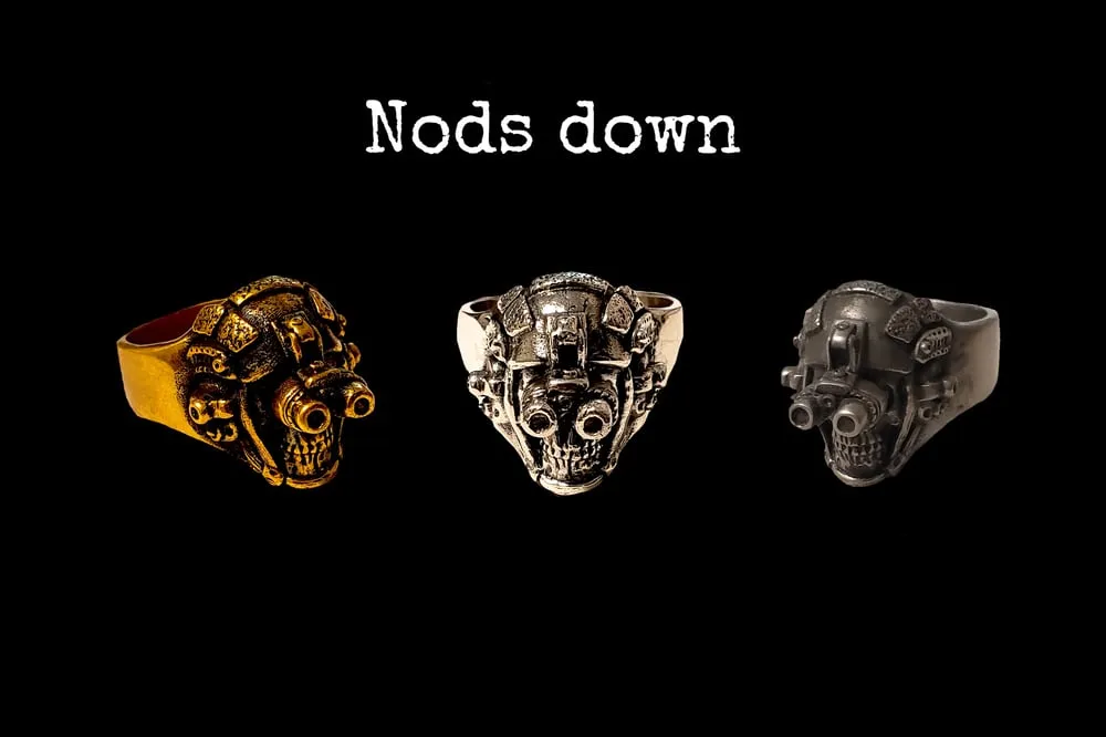 NIGHT WARRIOR (NODS DOWN) RING