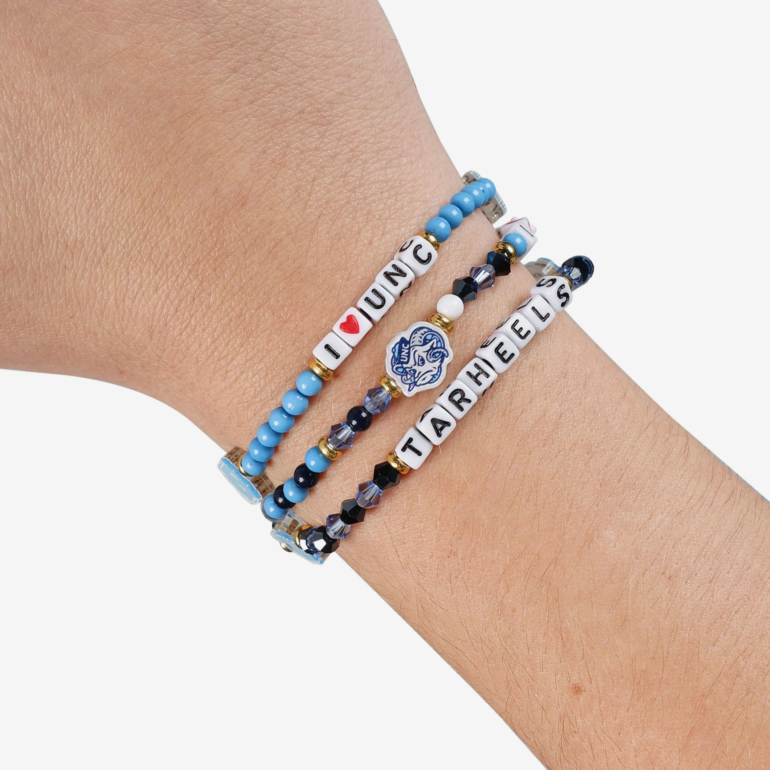 North Carolina Tar Heels 3 Pack Friendship Bracelet