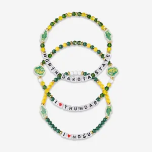 North Dakota State Bison 3 Pack Friendship Bracelet