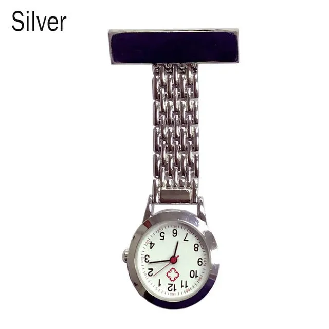 Nurse Quartz Watch Brooch Pocket Brooch Clip Medical Nurse Pocket