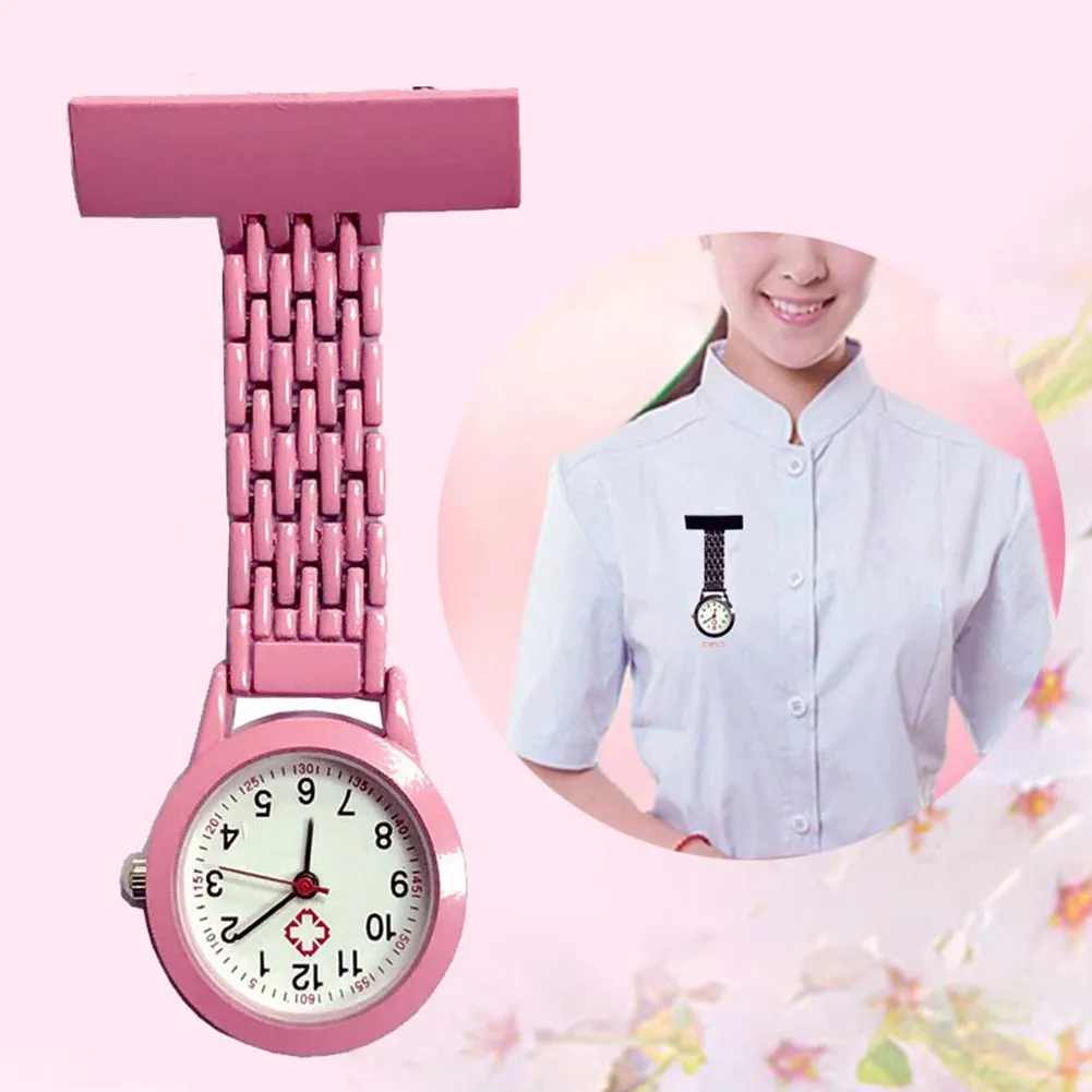 Nurse Quartz Watch Brooch Pocket Brooch Clip Medical Nurse Pocket