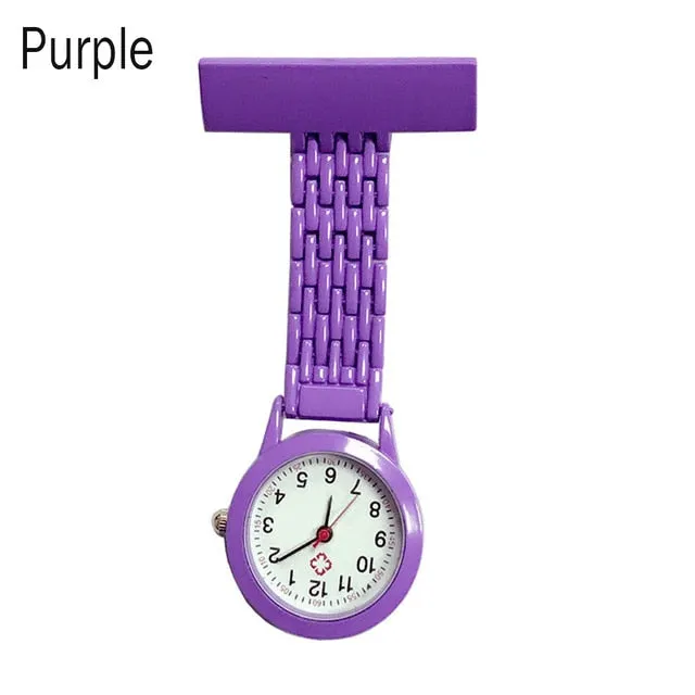 Nurse Quartz Watch Brooch Pocket Brooch Clip Medical Nurse Pocket
