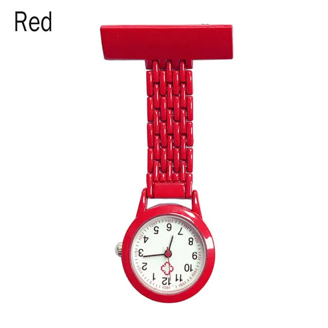 Nurse Quartz Watch Brooch Pocket Brooch Clip Medical Nurse Pocket
