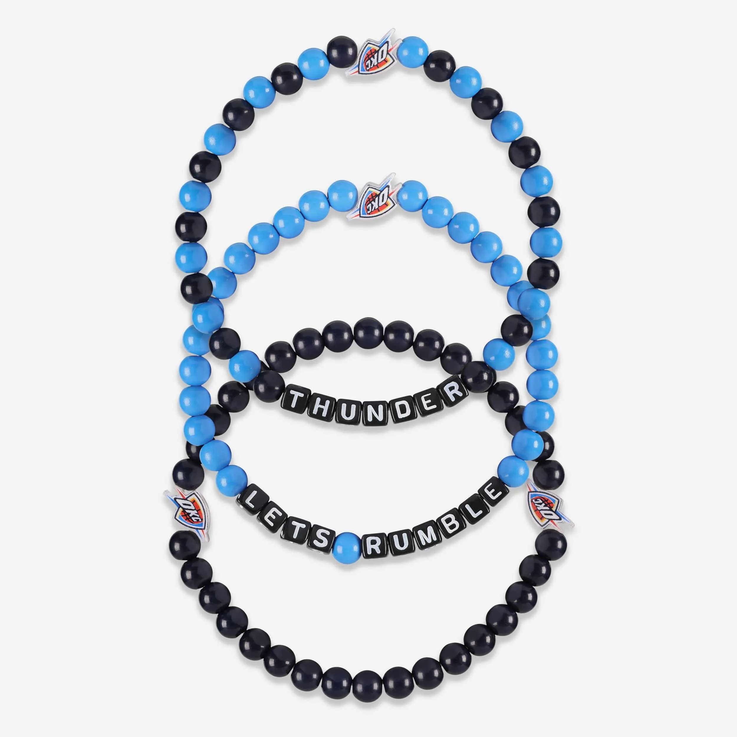 Oklahoma City Thunder 3 Pack Beaded Friendship Bracelet