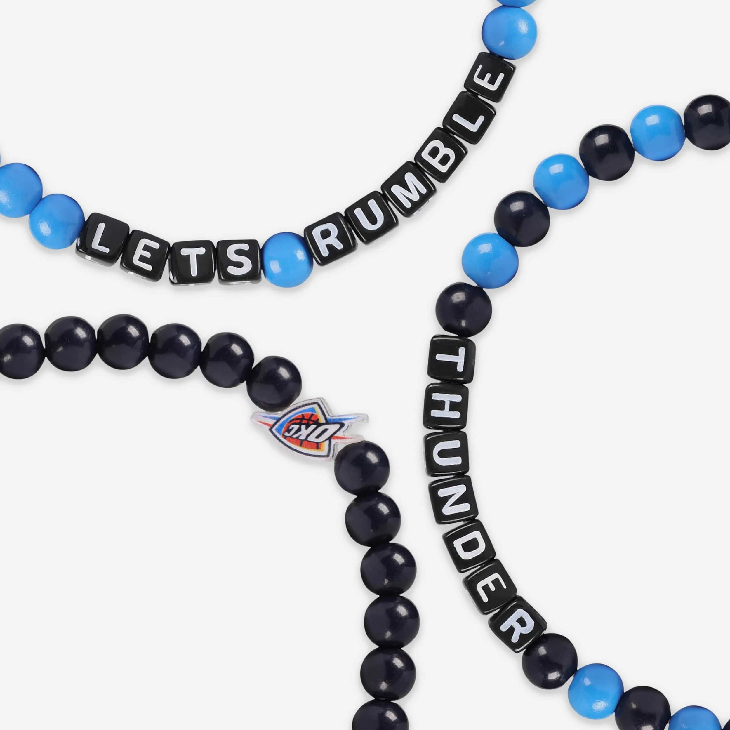 Oklahoma City Thunder 3 Pack Beaded Friendship Bracelet
