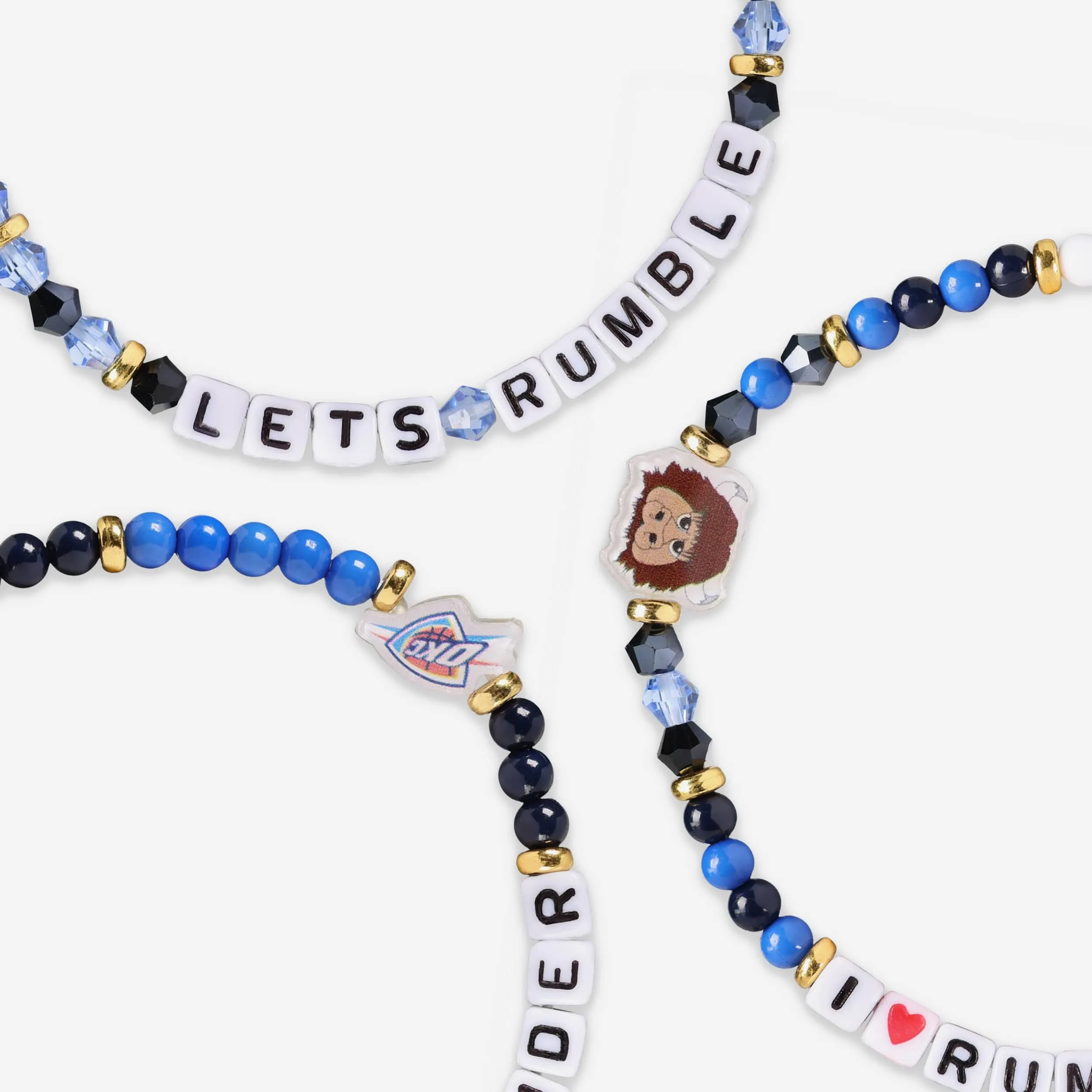 Oklahoma City Thunder 3 Pack Friendship Bracelet