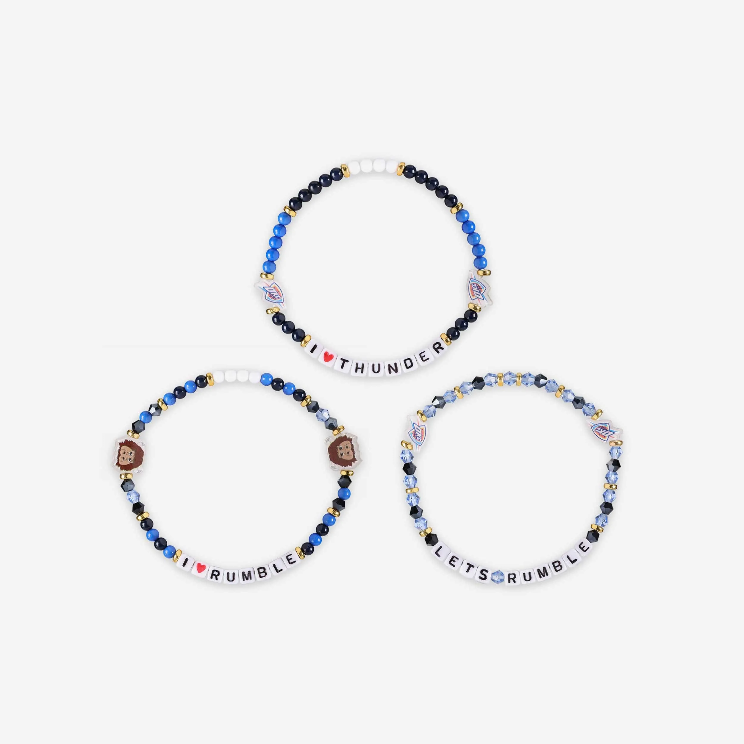 Oklahoma City Thunder 3 Pack Friendship Bracelet