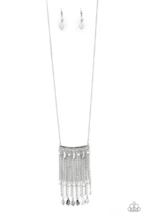 On the Fly White Paparazzi Necklace