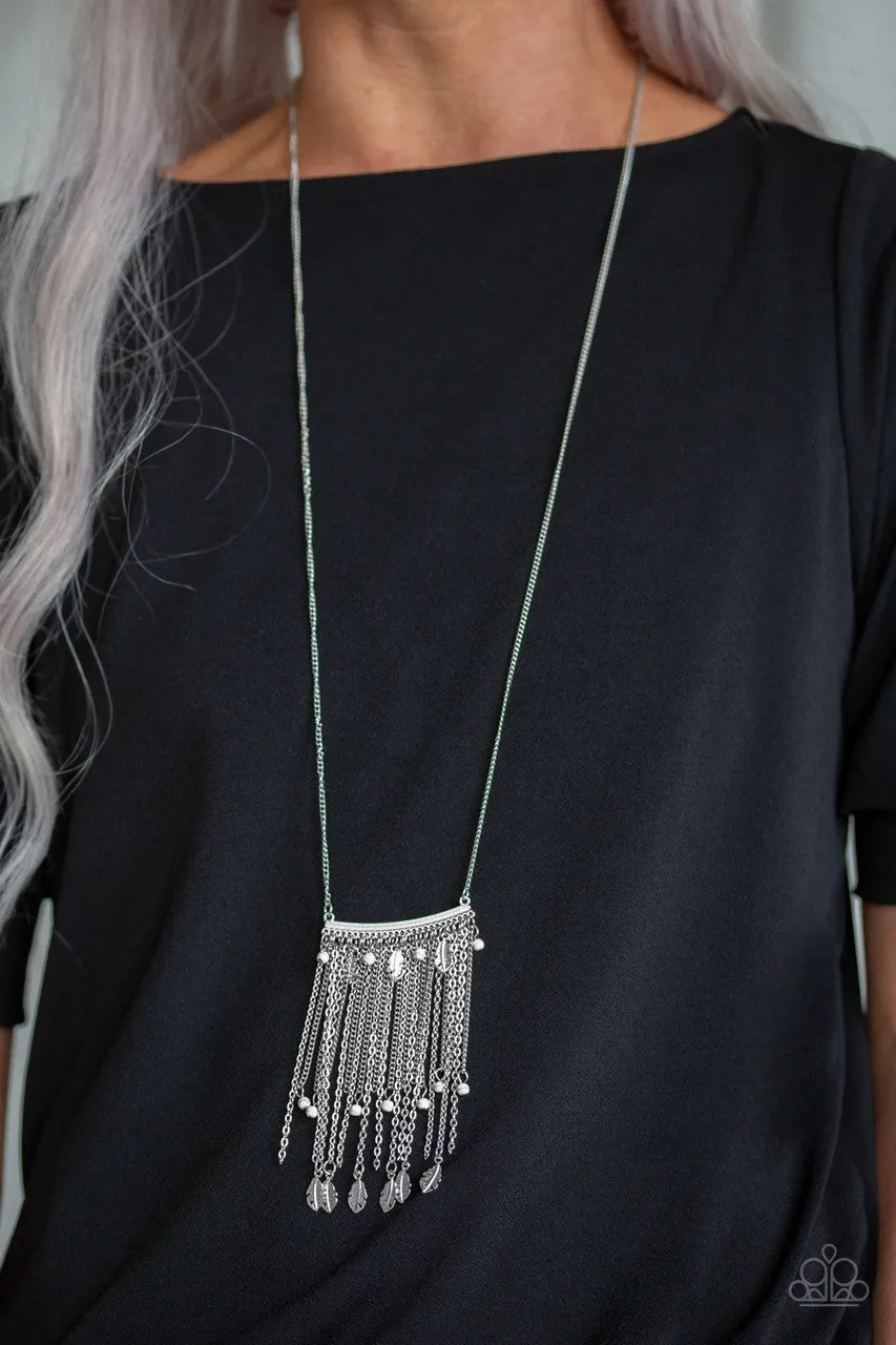 On the Fly White Paparazzi Necklace
