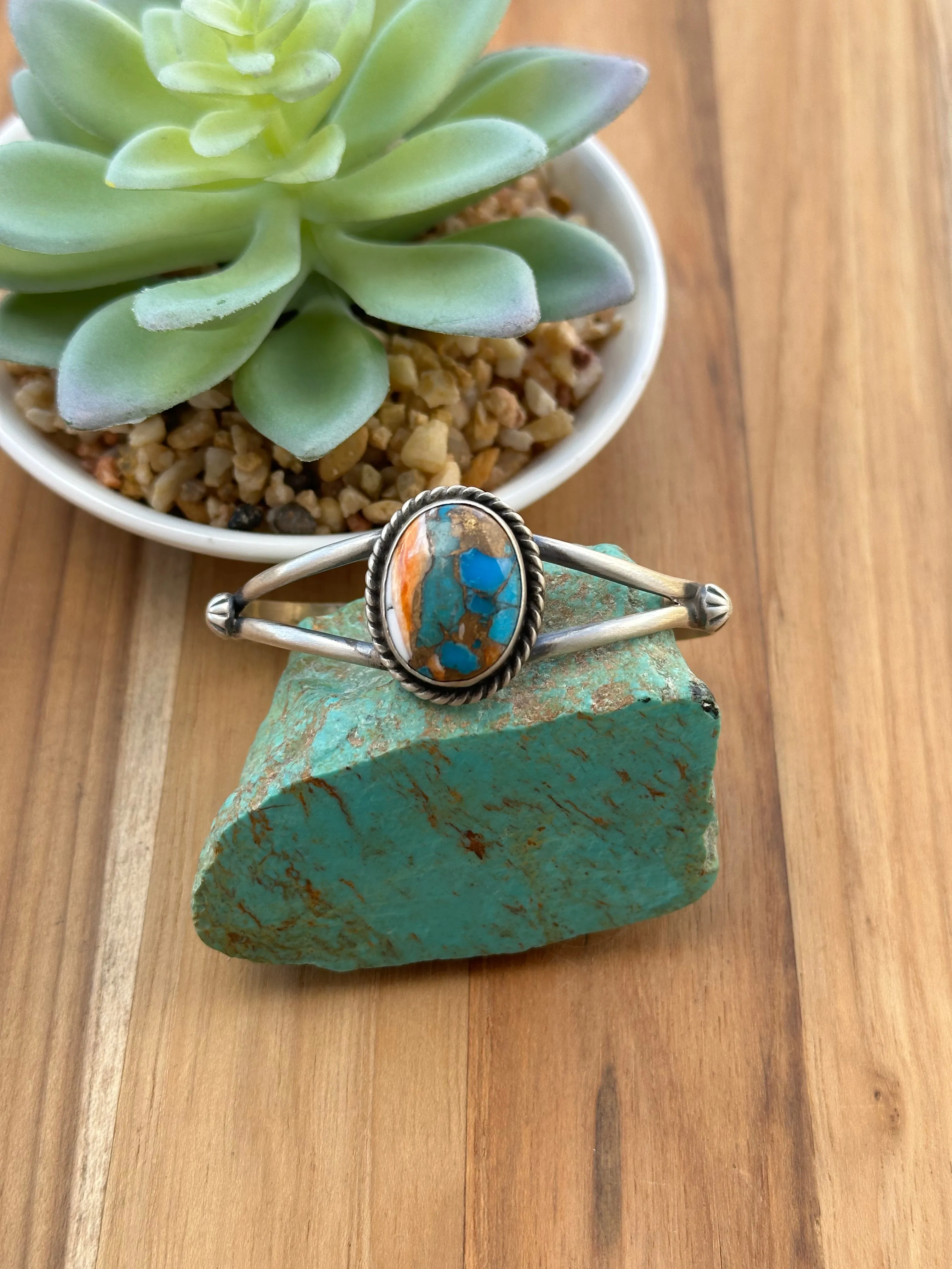 Orange Krush Single Stone Cuff