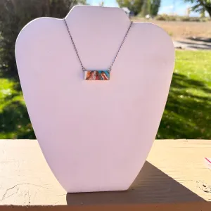 Orange Spiny Turquoise Necklace